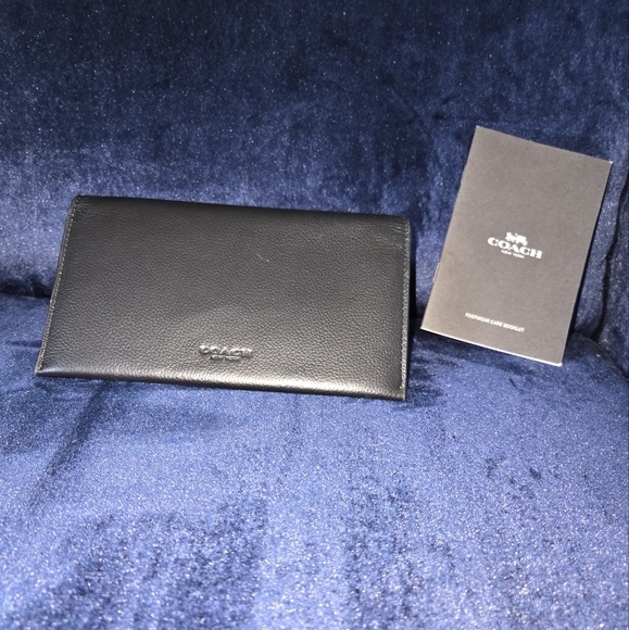 NWT Coach Men's leather card holder/wallet - Picture 1 of 5